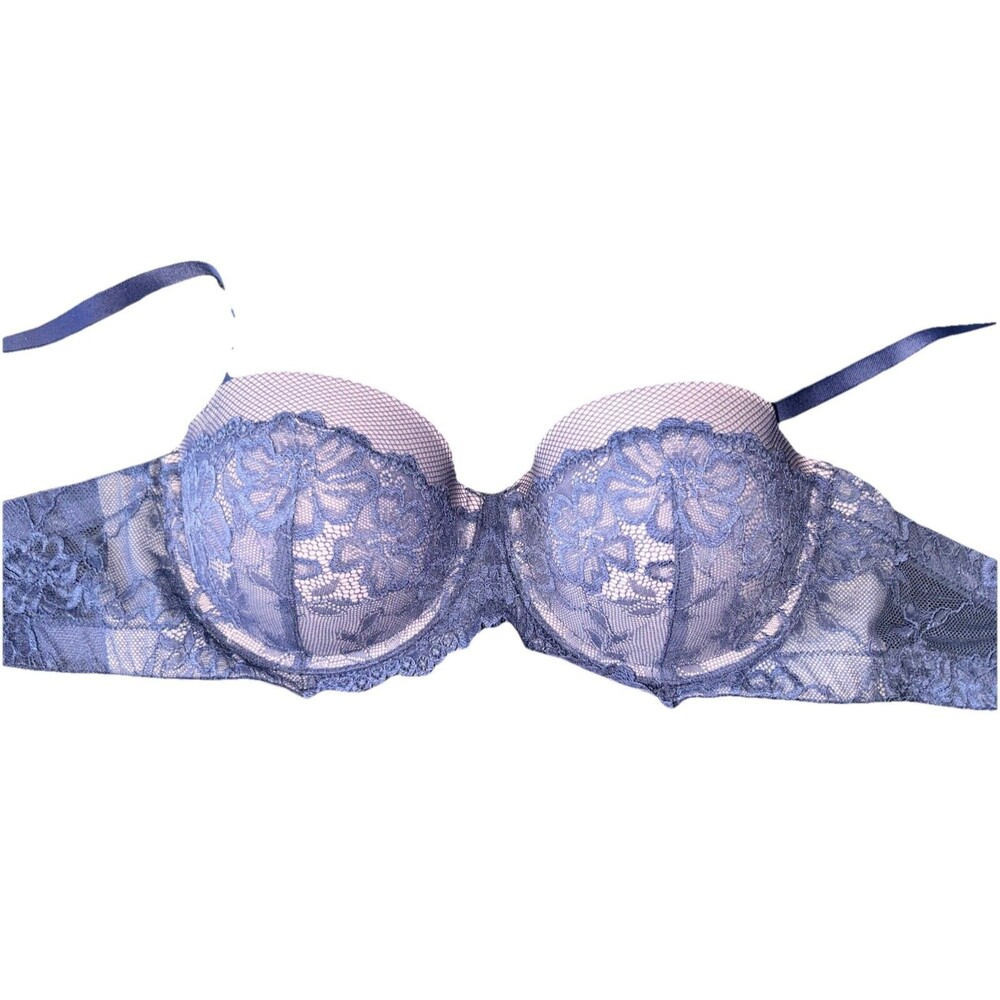 Maidenform Push Up Convertible Strapless Bra 34D Lace Underwire 1102